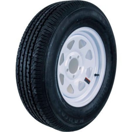 SUTONG TIRE RESOURCES Hi-Run Trailer Tire Assembly ST175/80R13 6PR ST100 13X4.5 5-4.5 White Wheel (8SP) ASR1200